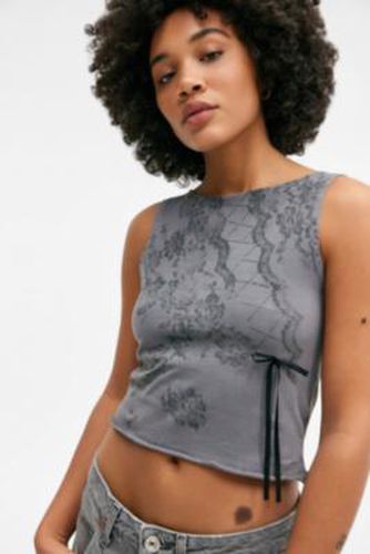 Snow Washed Slash Neck Top - XS at Urban Outfitters - Daisy Street - Modalova