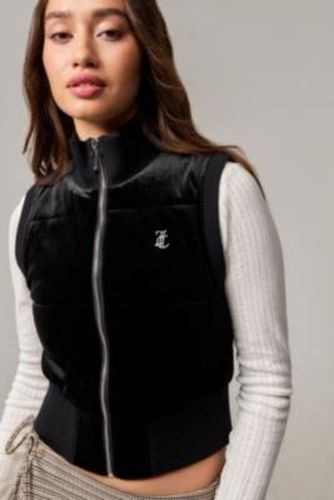 Thunder Velour Gilet Jacket - Black S at Urban Outfitters - Juicy Couture - Modalova