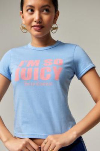 I'm So Juicy Baby T-Shirt - Blue XS at Urban Outfitters - Juicy Couture - Modalova