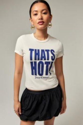 That's Hot T-Shirt - Cream XS at Urban Outfitters - Juicy Couture - Modalova