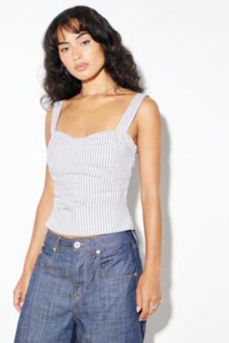 Cobain Stripe Corset Top - Ivory XS at Urban Outfitters - Lioness - Modalova