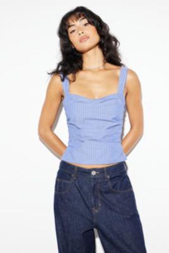 Cobain Stripe Corset Top - Navy 2XS at Urban Outfitters - Lioness - Modalova