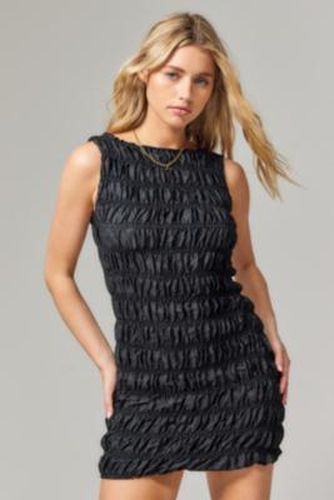 Guccio Ruched Mini Dress - Black M at Urban Outfitters - Lioness - Modalova