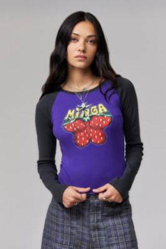 Butterfly Raglan Top - Purple XS at Urban Outfitters - Minga London - Modalova