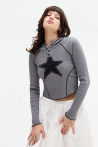 Star Hooded Long Sleeve Top - S at Urban Outfitters - Minga London - Modalova