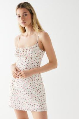 UO Exclusive Mulberry Floral Mini Dress - White XS at Urban Outfitters - Kiss The Sky - Modalova