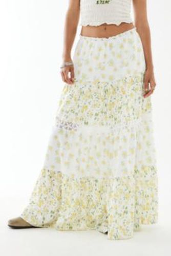 Hamptons Floral Lace Maxi Skirt - White XS at Urban Outfitters - Kiss The Sky - Modalova