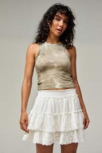 Nolita Crinkle Mini Skirt - White XS at Urban Outfitters - Kiss The Sky - Modalova
