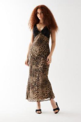 UO Exclusive Moss Leopard Print maxi Dress XS at Urban Outfitters - Kiss The Sky - Modalova