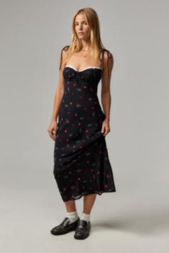 UO Exclusive Bow Midi Dress - XS at Urban Outfitters - Love Triangle - Modalova