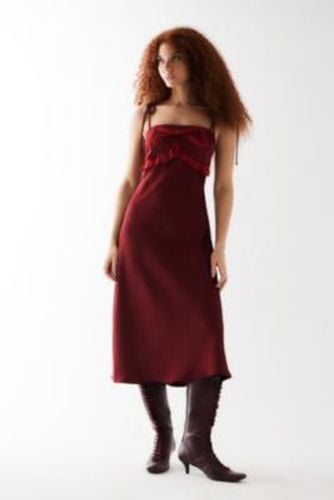 UO Exclusive Saffi Red Mini Dress - Maroon 2XS at Urban Outfitters - Love Triangle - Modalova