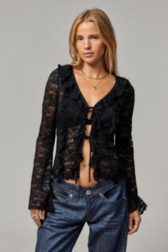 Lace Top - Black XS at Urban Outfitters - Love Triangle - Modalova