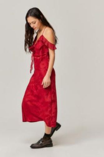 Aurelia Slip Midi Dress - Red XS at Urban Outfitters - Love Triangle - Modalova