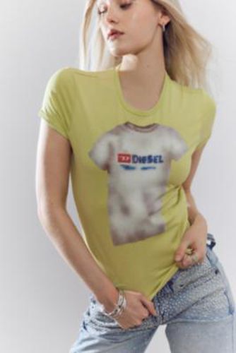 T-Uncutie-Long-N18 T-Shirt - Yellow XS at Urban Outfitters - Diesel - Modalova