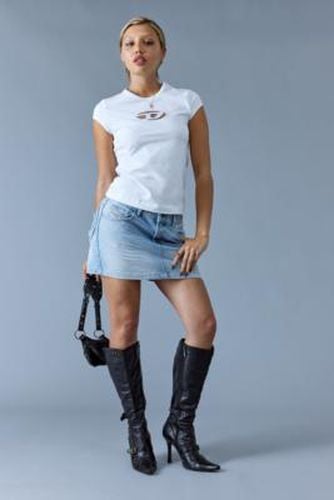 White T-Angie Oval D T-Shirt - White XS at Urban Outfitters - Diesel - Modalova