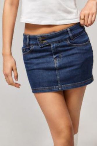 Low Rise Denim Mini Skirt - Indigo XS at Urban Outfitters - Motel - Modalova