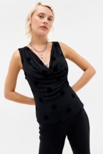 Losa Cowl Polka Dot Top - XS at Urban Outfitters - Motel - Modalova