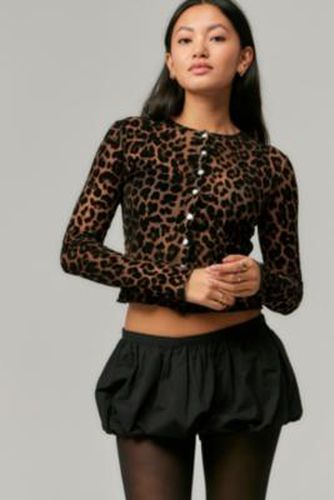 UO Exclusive Leopard Print Cardigan 2XS at Urban Outfitters - Motel - Modalova