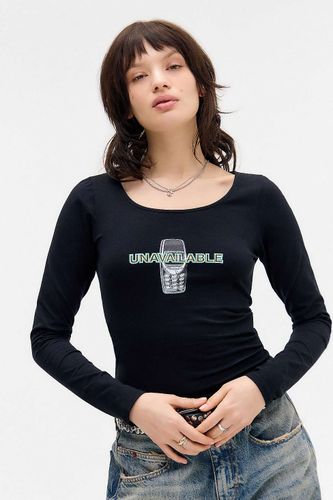 Lobon Unavailable Long Sleeve T-Shirt - XS at Urban Outfitters - Motel - Modalova