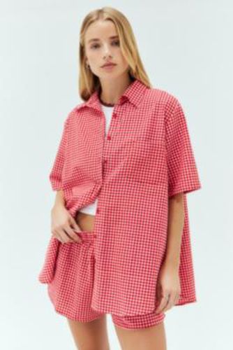 Red Gingham Smith Shirt - Red S at Urban Outfitters - Motel - Modalova