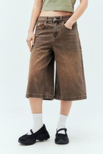 Washed Brown Release Denim Shorts - Brown 24 at Urban Outfitters - The Ragged Priest - Modalova