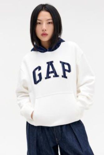 White Pinstripe Logo Hoodie - XS at Urban Outfitters - GAP - Modalova