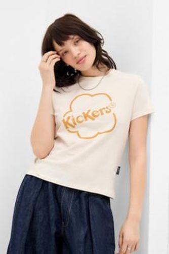 Ecru Logo T-Shirt - XS at Urban Outfitters - Kickers - Modalova