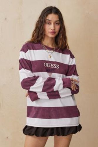 Block Stripe Long Sleeve T-Shirt - S at Urban Outfitters - GUESS - Modalova