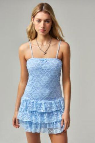 UO Exclusive Mary Lace Mini Dress - Sky S at Urban Outfitters - NEW girl ORDER - Modalova