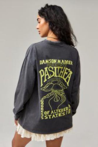 Goddess Long-Sleeved T-Shirt - Dark Grey UK 6 at Urban Outfitters - Damson Madder - Modalova