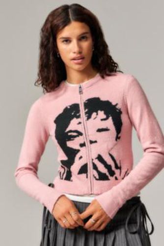 Boygenius Cardigan - Pink XS/S at Urban Outfitters - Basic Pleasure Mode - Modalova