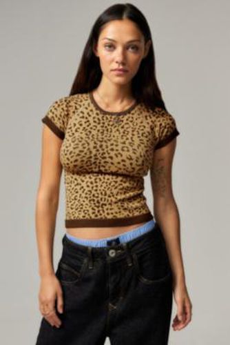 UO Exclusive Leopard Print Kandi T-Shirt M/L at Urban Outfitters - Basic Pleasure Mode - Modalova