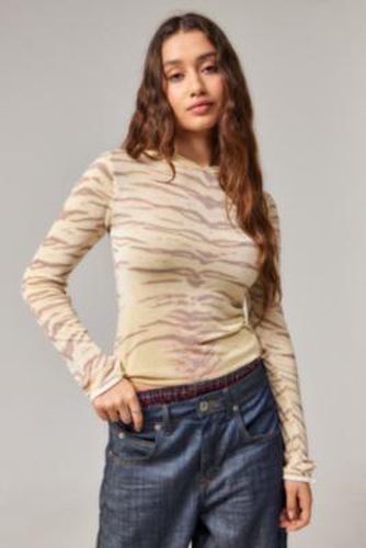 UO Exclusive Animal Print Hooded Top S/M at Urban Outfitters - Basic Pleasure Mode - Modalova