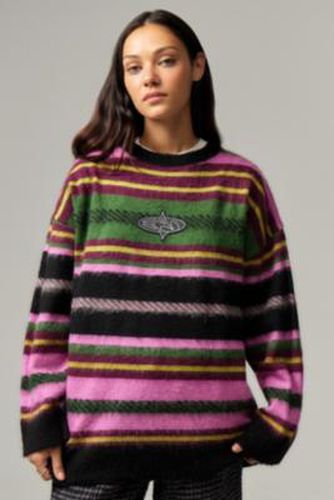 UO Exclusive Stripe Kurt Jumper - Pink S/M at Urban Outfitters - Basic Pleasure Mode - Modalova