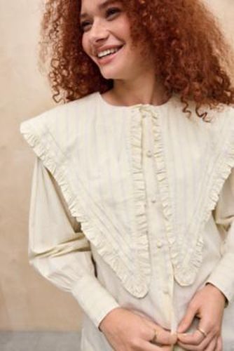 Sandy Ruffle Blouse - UK 8 at Urban Outfitters - Damson Madder - Modalova