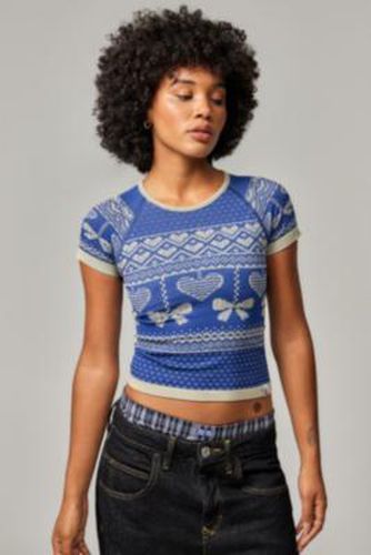 Fairisle Baby T-Shirt - Blue M/L at Urban Outfitters - Basic Pleasure Mode - Modalova