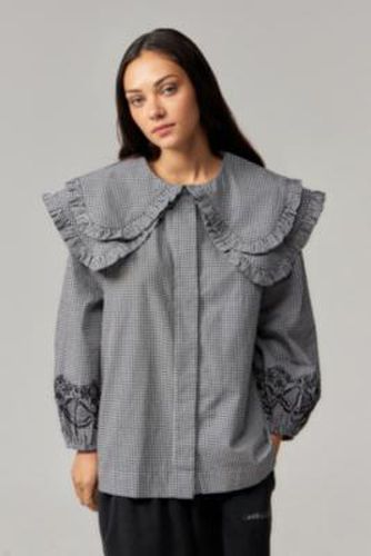 Lois Collar Blouse - Black UK 6 at Urban Outfitters - Damson Madder - Modalova