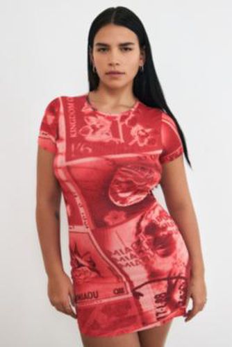 UO Exclusive Billie Stamp Mini Dress - XS at Urban Outfitters - miaou - Modalova
