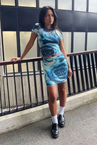 UO Exclusive Moni Mini Skirt - Blue XS at Urban Outfitters - miaou - Modalova