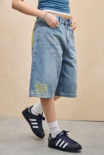 Medusa Denim Skater Jorts - S at Urban Outfitters - Ed Hardy - Modalova