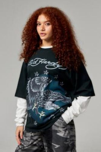 Eagle In The Stars Layered T-Shirt - XS at Urban Outfitters - Ed Hardy - Modalova