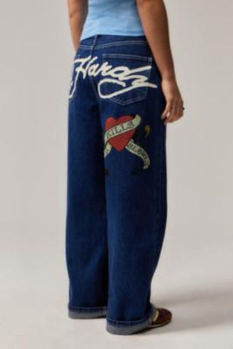 UO Exclusive Love Kills Slowly Jeans - Indigo XS at Urban Outfitters - Ed Hardy - Modalova