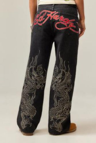 UO Exclusive Embroidered Jeans - S at Urban Outfitters - Ed Hardy - Modalova