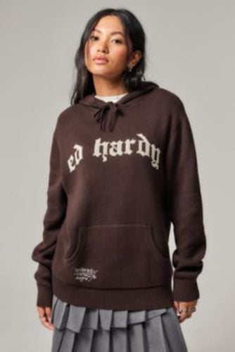 UO Exclusive Knit Hoodie - XS at Urban Outfitters - Ed Hardy - Modalova