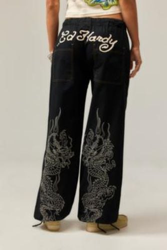 Dragon Cargo Pants - Black XS at Urban Outfitters - Ed Hardy - Modalova