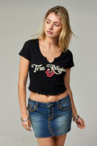 Notched Baby T-Shirt - Black S at Urban Outfitters - True Religion - Modalova