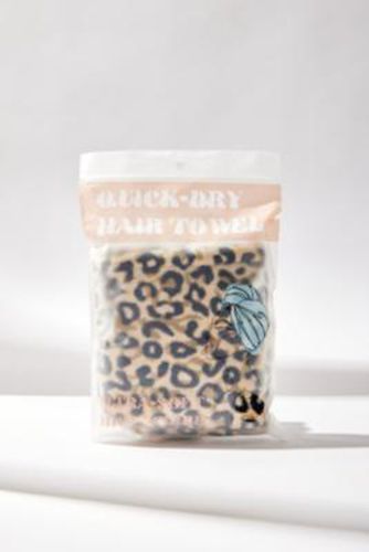 Leopard Print Hair Towel ALL at - Urban Outfitters - Modalova