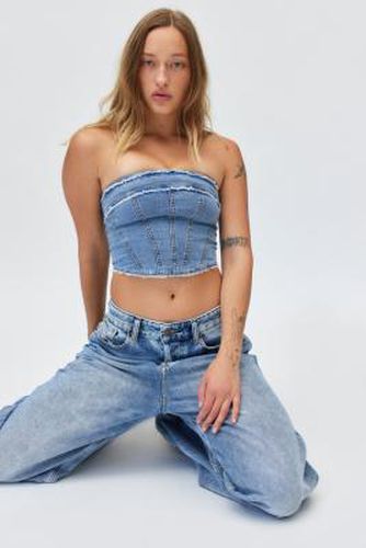 UO Kate Denim Tube Top - XS at - Urban Outfitters - Modalova