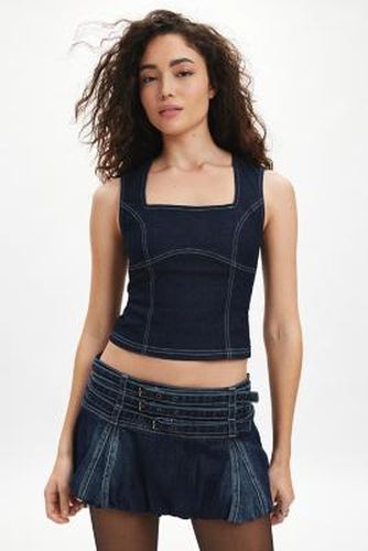 Delilah Tank Top - Rinsed Denim XS at Urban Outfitters - Silence + Noise - Modalova