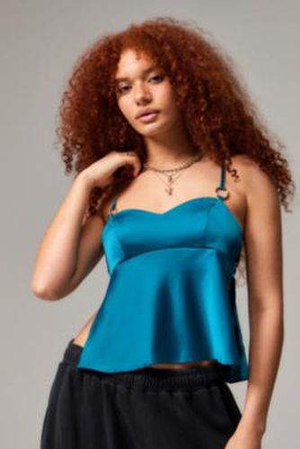 Frannie Satin Cami - Blue XS at Urban Outfitters - Silence + Noise - Modalova